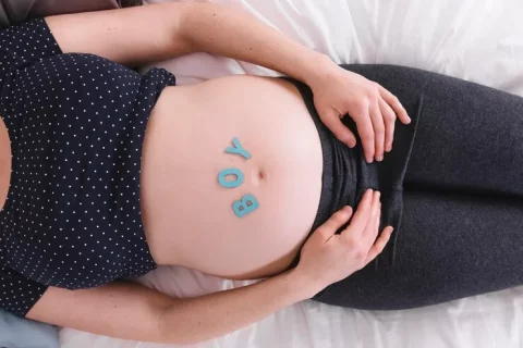 bentuk pusar hamil bayi laki